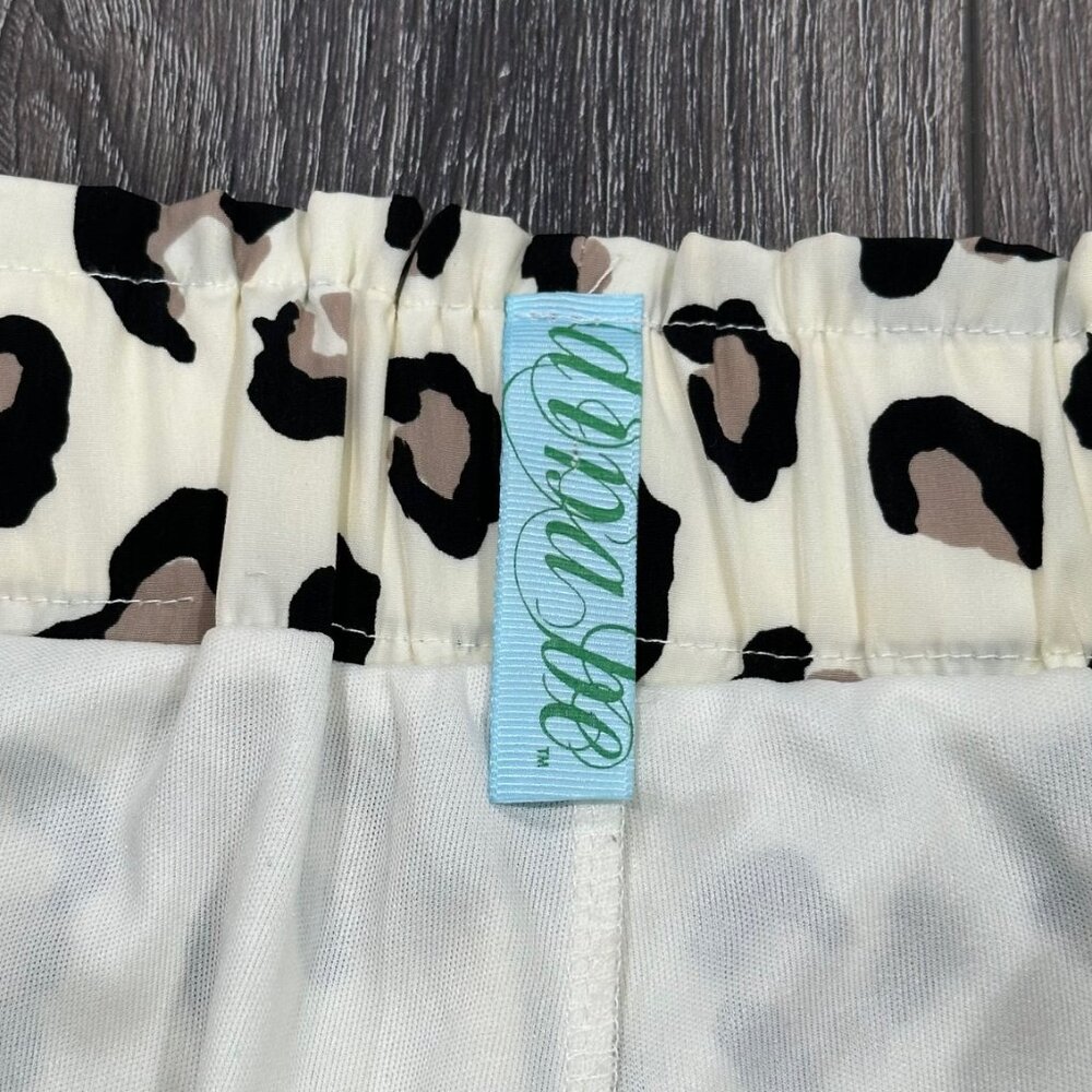 Dina Be Leopard Print Cream, Black and Brown Skirt, Size Large - Picture 2 of 4